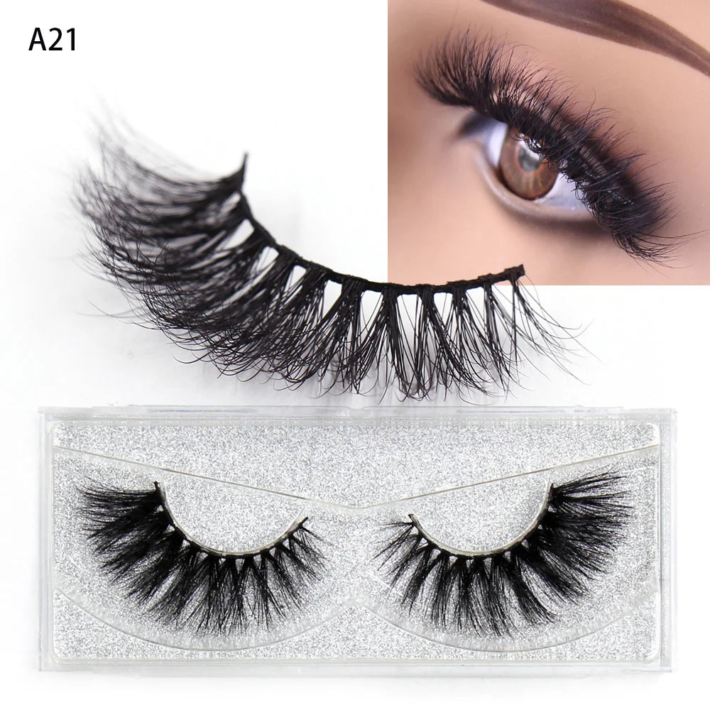 AMAOLASH Eyelashes 3D Mink Lashes Long Lasting Mink Eyelashes Natural Volume Eyelash Extension False Eyelashes Makeup A04