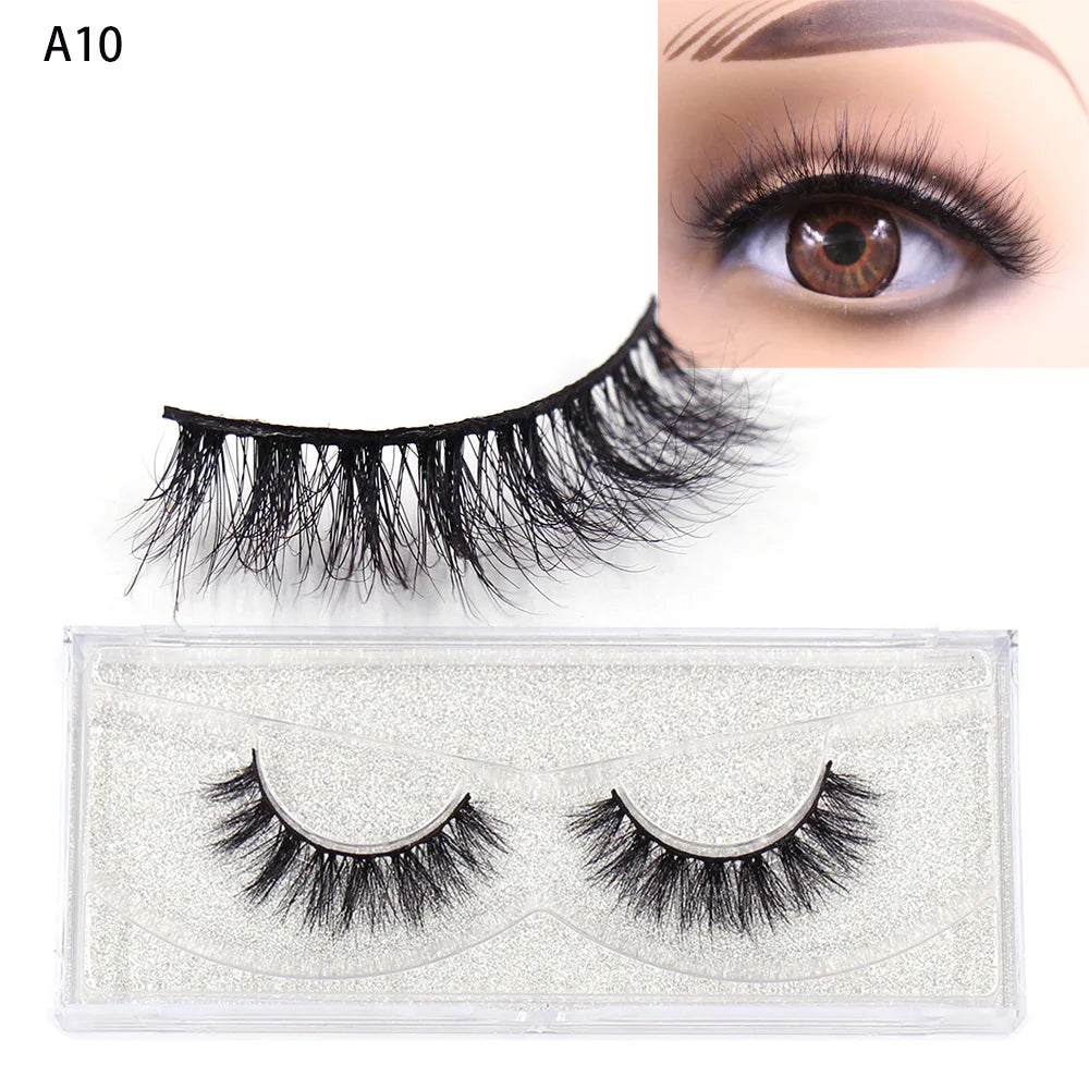 AMAOLASH Eyelashes 3D Mink Lashes Long Lasting Mink Eyelashes Natural Volume Eyelash Extension False Eyelashes Makeup A04