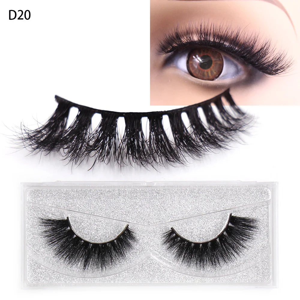 AMAOLASH Eyelashes 3D Mink Lashes Long Lasting Mink Eyelashes Natural Volume Eyelash Extension False Eyelashes Makeup A04