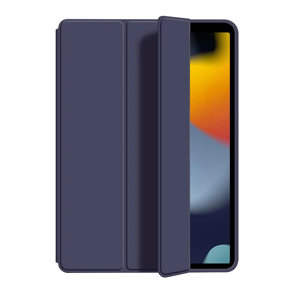 Tri-fold Flip Case for iPad 10th 11th gen A16 5 6 7 8 9 Air 4/5/6/7 Pro 11 12.9 mini Soft Protective Cover with Auto Sleep/Wake