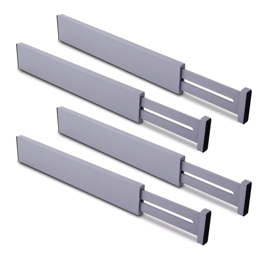 Utoplike Bamboo Drawer Dividers Adjustable 4 Pack – Kitchen/Bathroom