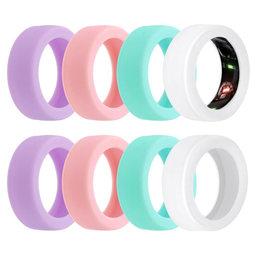 Ring Protectors for Oura Gen3/Gen4 & Galaxy Ring Silicone Anti-Scratch – S (5/6/7/8/9)