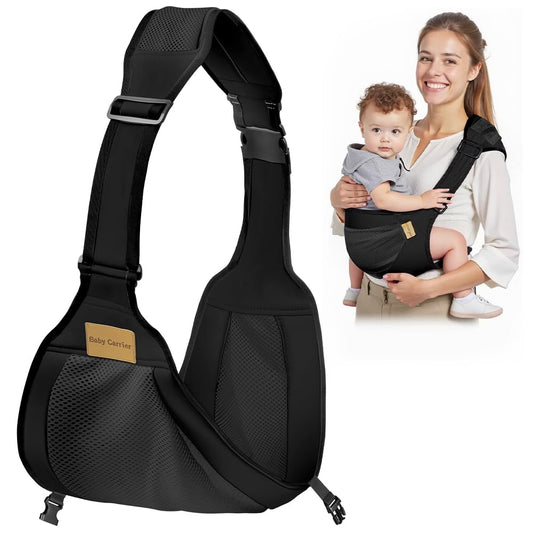 AOOWU Baby Carrier Adjustable Sling with Shoulder Straps – Newborn to Toddler
