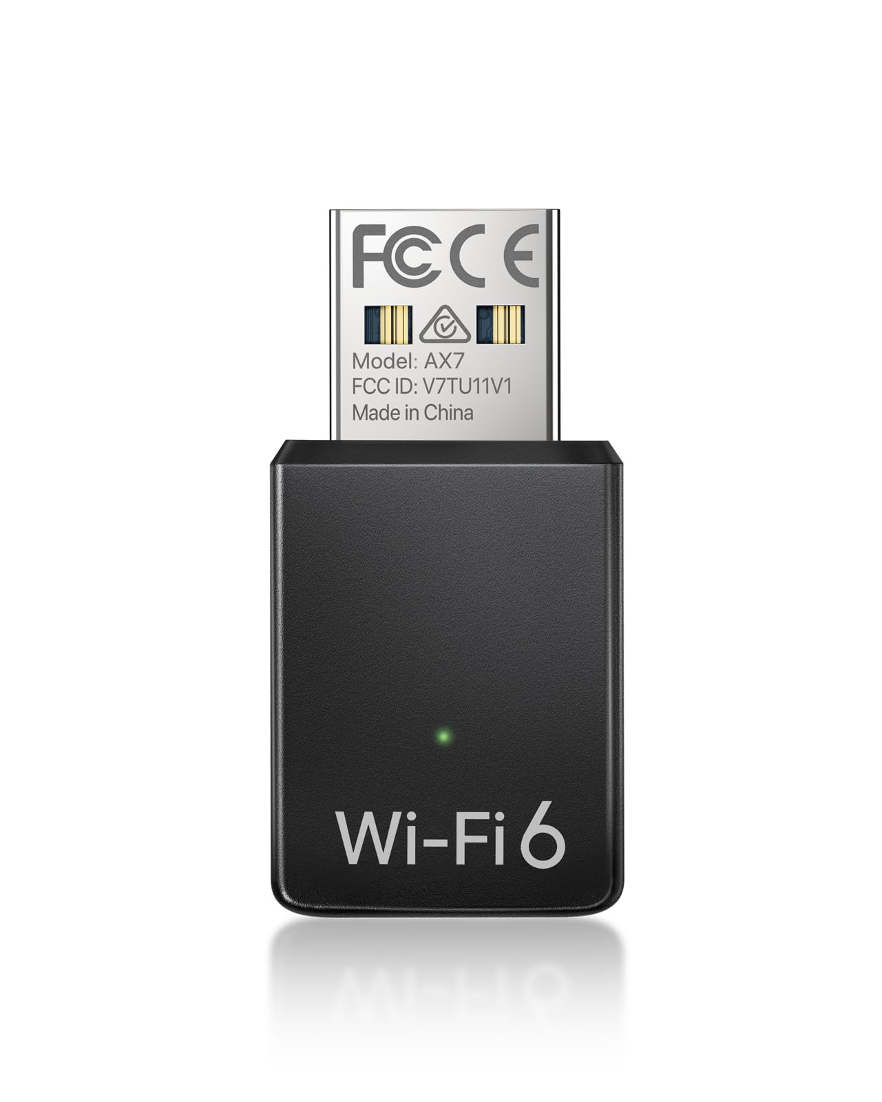 BrosTrend Wi-Fi 6 AX900 USB WiFi Dongle for PC Laptop Desktop, Mini USB WiFi Adapter Dual Band 5GHz 600Mbps & 2.4G 286Mbps, USB2.0 Wireless Internet Dongle Receiver for Windows 11/10/7, Easy Setup
