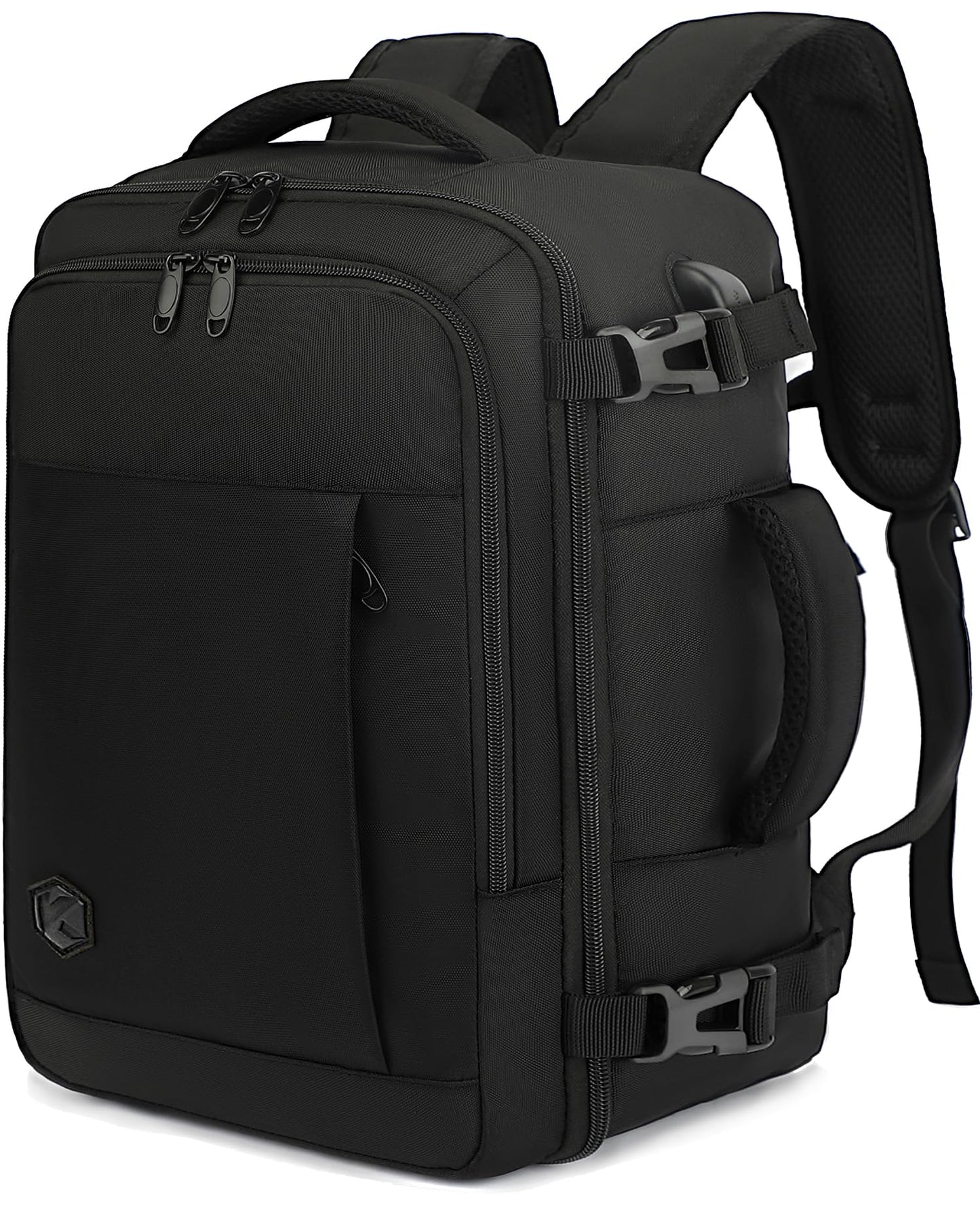 VANKEV Easyjet Cabin Bag 45x36x20 Travel Bag Hand Luggage Backpack Underseat Carry-ons Cabin Bag Laptop Backpack Ruscksack Cabin Size Flight Bag Fit 15.6 Inch Laptop Black