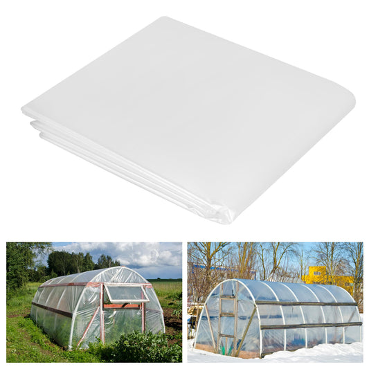 Heavy Duty Clear Plastic Sheeting 4x10m Thick Polythene Dust Cover – Transparent