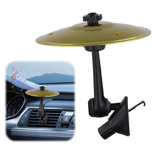 Car Air Vent Mini Cymbals 360° Adjustable 2 Heads 14cm Metal
