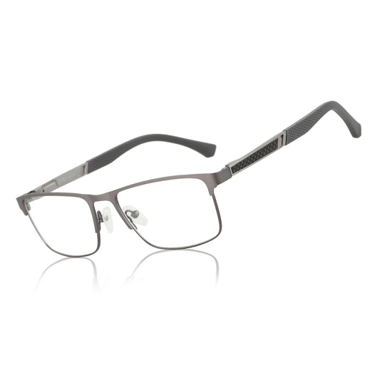Reading Glasses Blue‑Light Blocking Square Frame – Grey 1.50 Dioptres