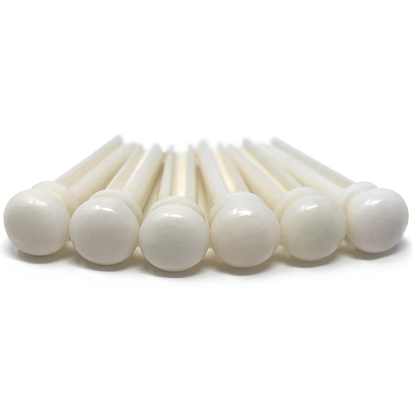 Crosby Slotted Pure Bone Bridge Pins for 6 & 12 String Acoustic Guitar