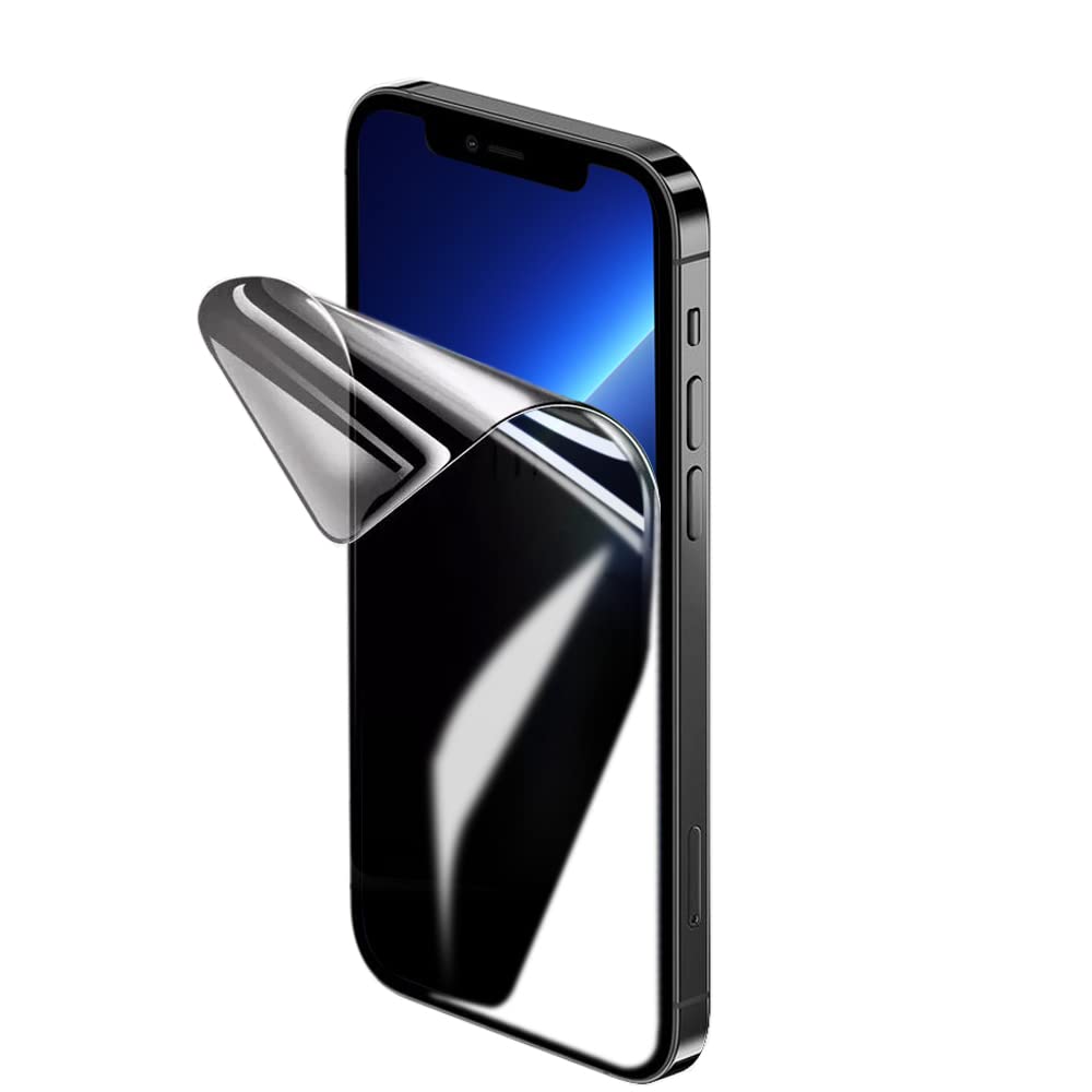 Privacy Hydrogel Screen Protector for iPhone 13/13 Pro 6.1in Anti-Spy TPU 2 Pack – Clear