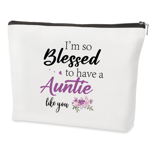 Auntie Gift Makeup Bag Thoughtful Present for Aunty – Assorted