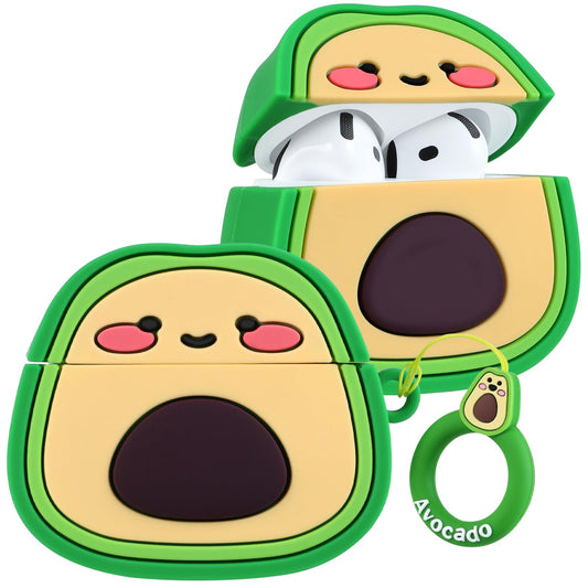 Cute 3D Silicone AirPods 4 Case with Keychain Kawaii Milk Tea Design – Milk Tea