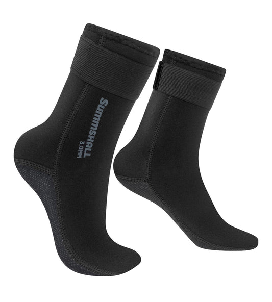Neoprene Wetsuit Socks 3mm Thermal Anti-Slip Diving Swimming Socks – Black
