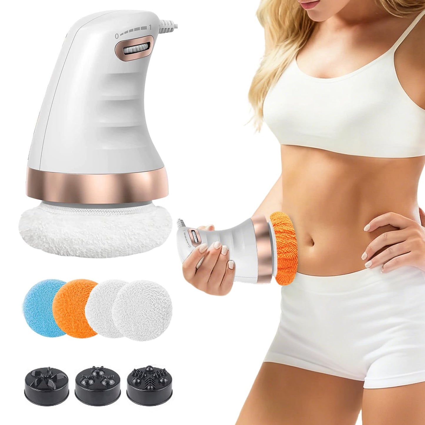 Electric Body Sculpting Machine with 3 Massage Heads – Nordic Design