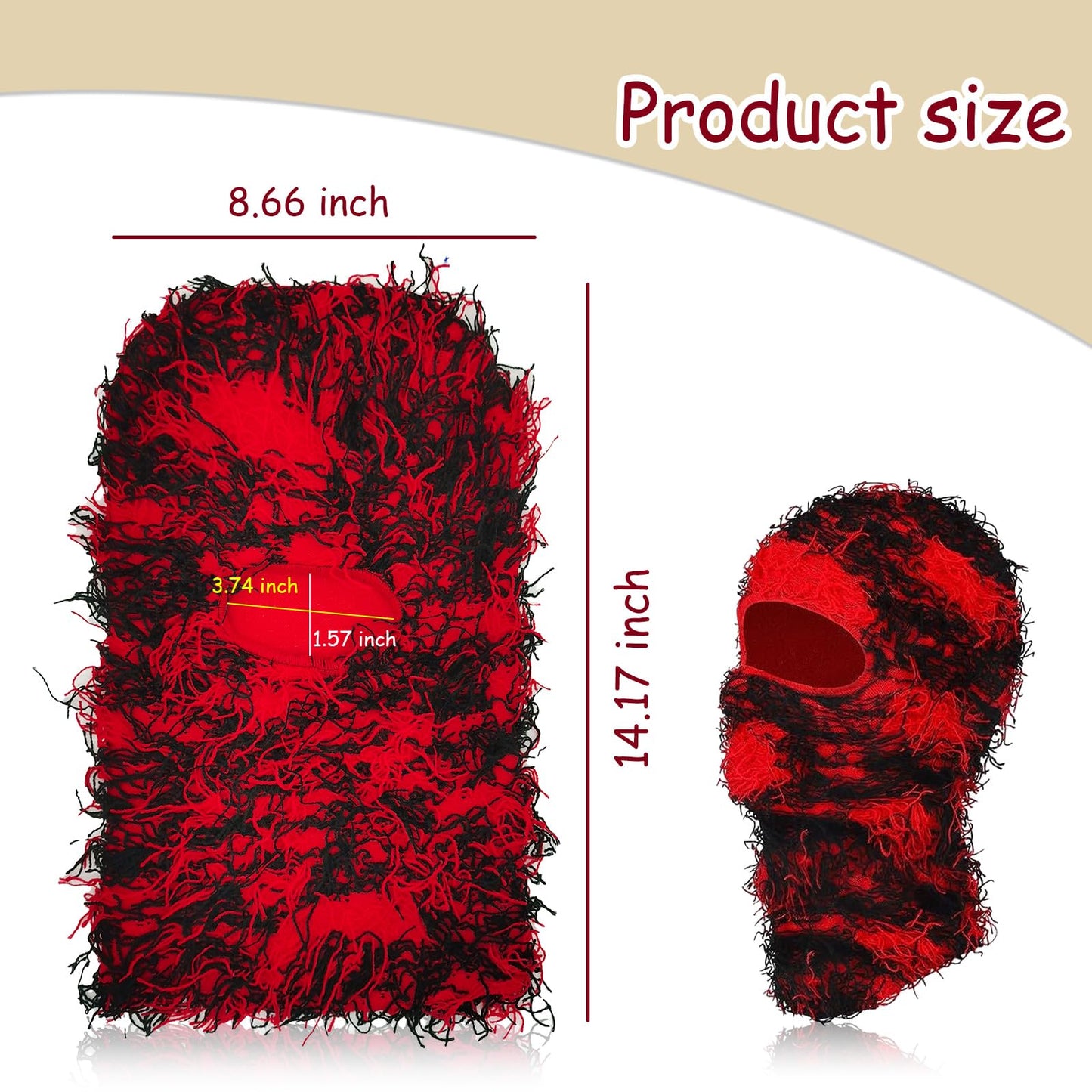 2 Pack Balaclava Ski Masks Windproof Full Face for Men/Women