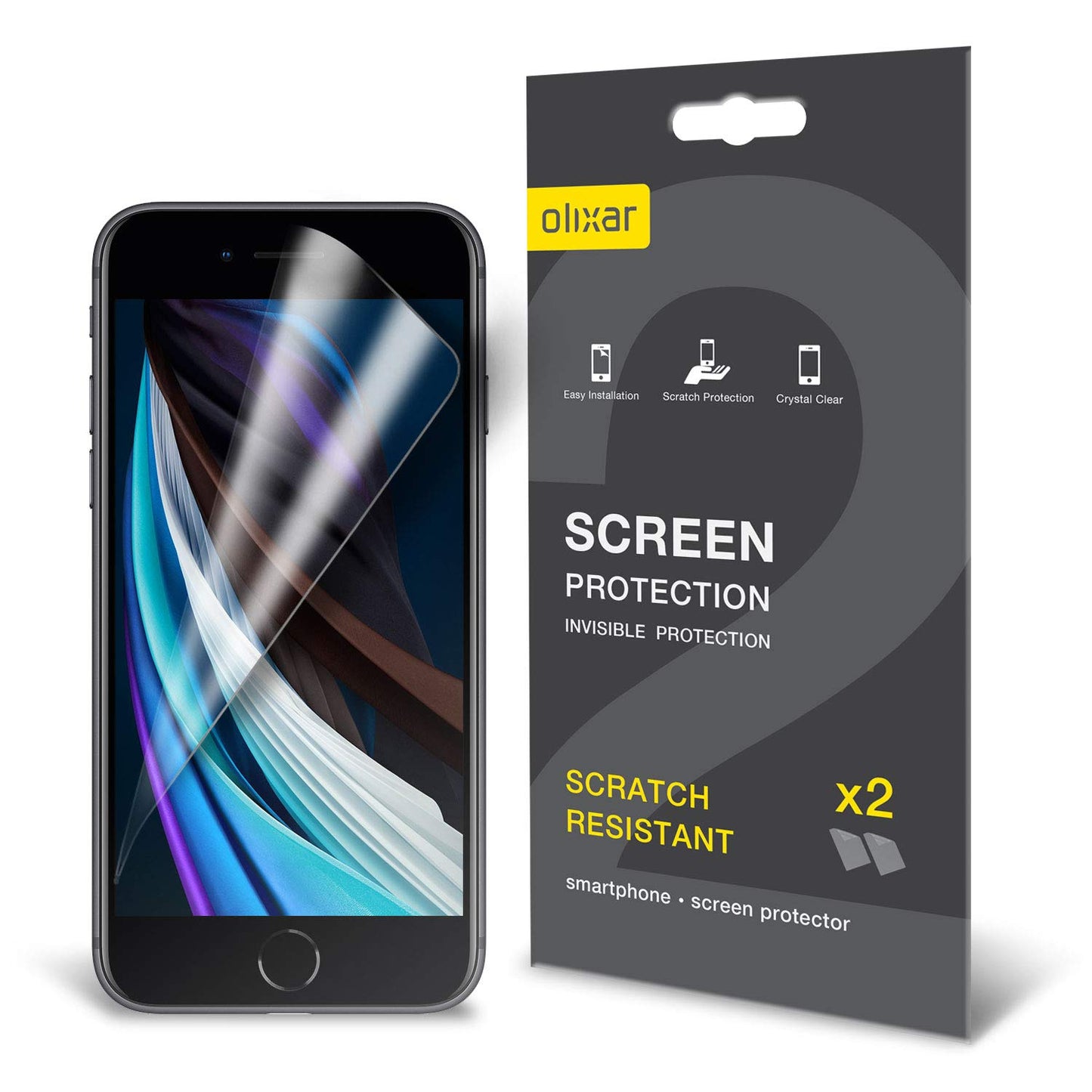iPhone SE 2020 Screen Protector Film 2-Pack Supports Device Features – 2-Pack