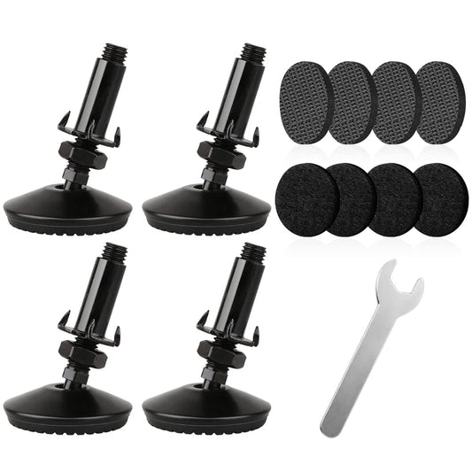 Swivel Levelling Feet M10 Height Adjusters for Furniture – Black